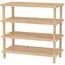 Dulap pentru pantofi cu 4 rafturi Kesper 69724,deschis, 54 x 52 x 26 cm