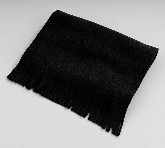 Set fleece rukavice a šál Karpet 5686/7, čierna