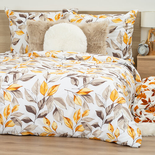 4Home Bavlnené obliečky renforcé Autumn Leaves, 140 x 200 cm, 70 x 90 cm