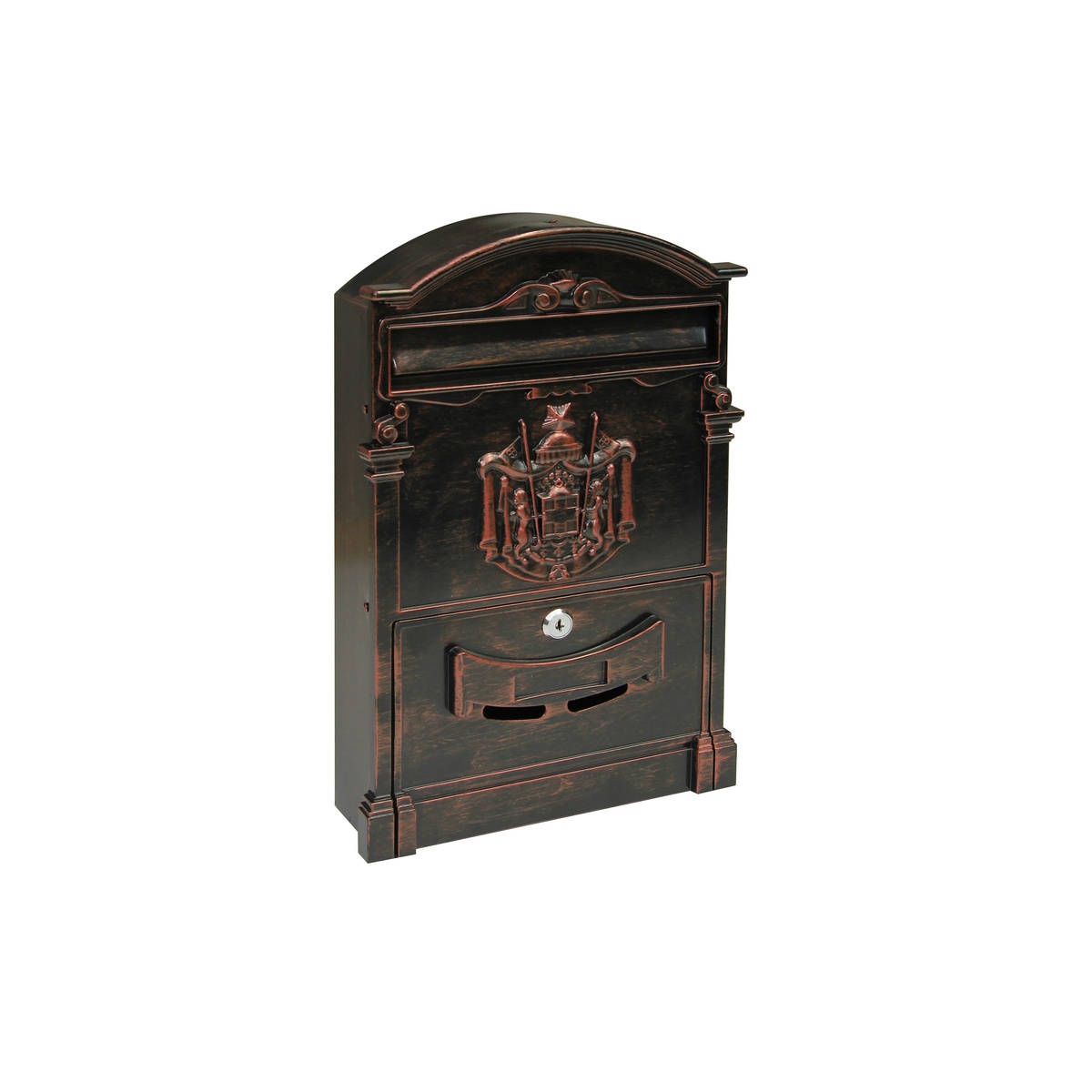 Poštová schránka RICHTER BK301 ZLATÁ, HNĚDÁ, ČERNÁ Černá prášková