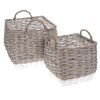Komplet pletenih košaric - embalaža za cvetličnelončke Kasterlee, 2 kos