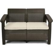 Keter Gartensofa Corfu 128 x 70 x 79 cm, braun