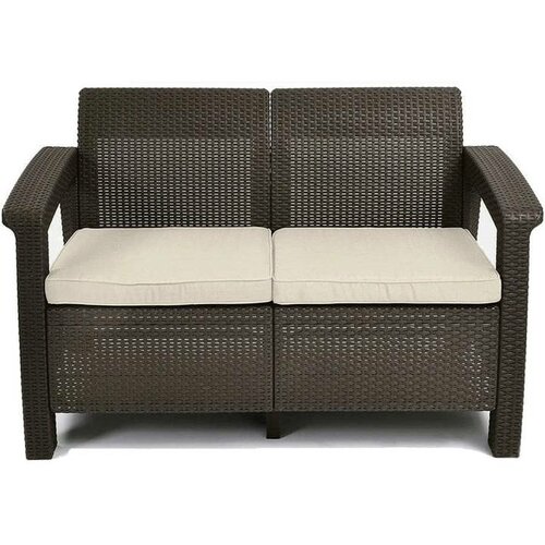 Keter Gartensofa Corfu 128 x 70 x 79 cm, braun