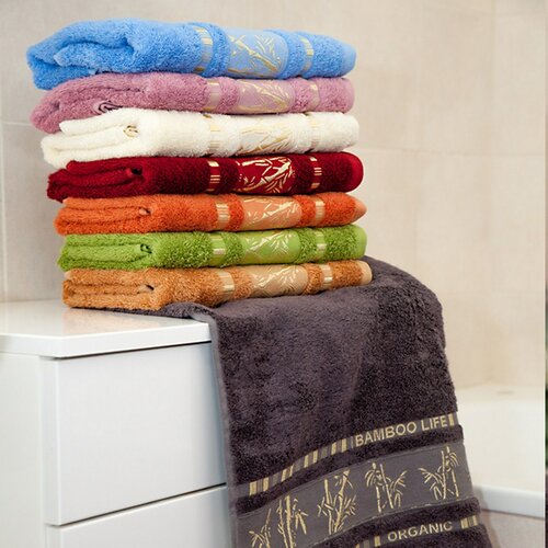 Ręcznik Bamboo life zielony, 2 szt. 50 x 90 cm