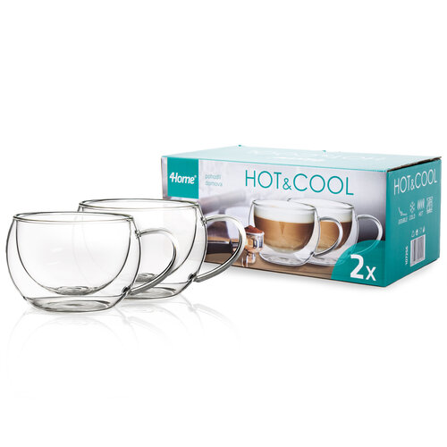 4Home Termo kozarci za cappuccino Hot&Cool 280 ml, 2 kosa