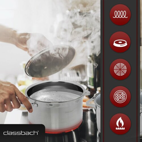 Classbach 8-delni set nerjavečih loncev C-KTS 4017