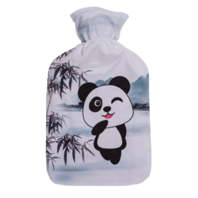 Obrázok Termofor s fleecovým obalom Panda, 1,7 l