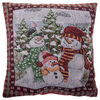 Weihnachtskissenbezug Snowmen, 40 x 40 cm