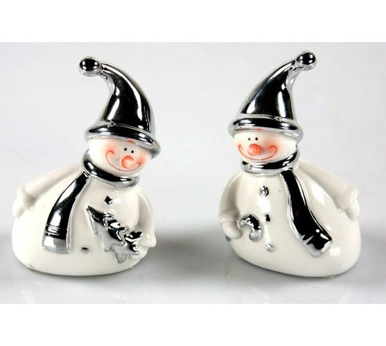 Porcelánoví sněhuláci, 2 kusy