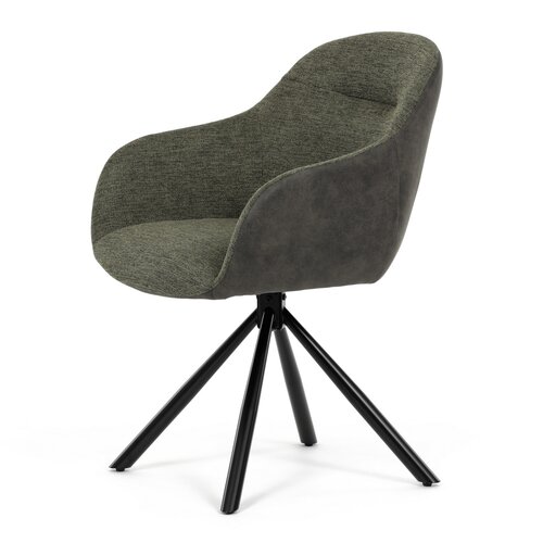 Set de scaune de sufragerie cu mecanism deîntoarcere DCH-Y1143 GRN2, 2 buc.