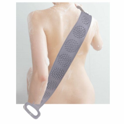 Masažni pas za umivanje hrbta, siv