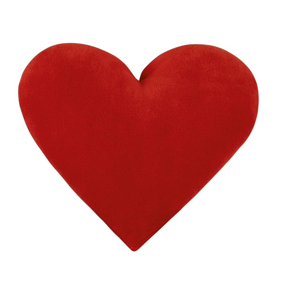 Bellatex Polštářek Srdce červená, 42 x 48 cm