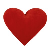 Față mică de pernă Inimă roșie, 42 x 48 cm