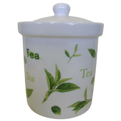 Pojemnik ceramiczny Listki herbaciane, 750 ml