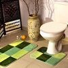 Kúpeľňová predložka Borneo zelená, sada 2 ks, 50 x 80 cm + 50 x 40 cm