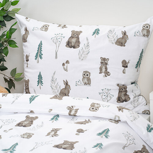 4Home Бавовняна постільна білизна Forest Friend, 140 х 200 см, 70 х 90 см
