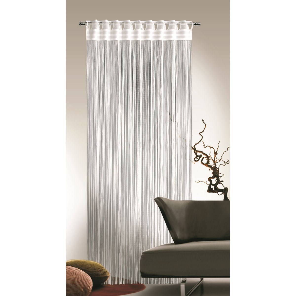 Albani Provázková záclona Cord bílá, 90 x 245 cm