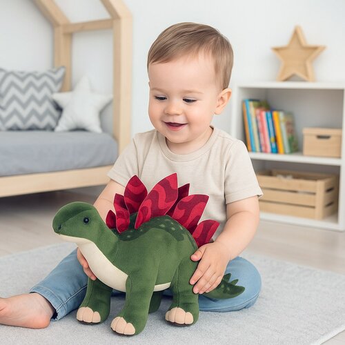 Baby Mix Stegosaurus dinoszaurusz plüss játék, 38 cm