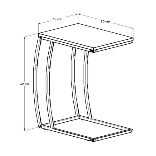 Beistelltisch Shape Walnut