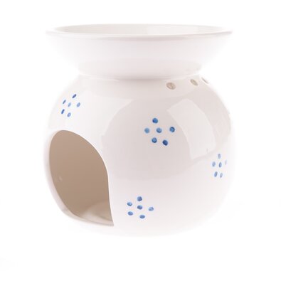 Porcelanska aromalampa Campesino bela, 9,8 x 12,5cm