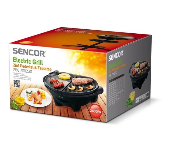 Sencor SBG 7001BL villanygrill , kék