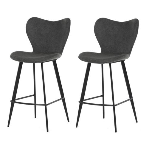 Zestaw krzeseł barowych B-1068 GREY2, 2 szt.