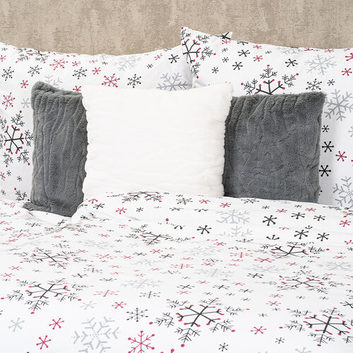 4Home Bombažno posteljnino Snowflakes, 140 x 200cm, 70 x 90 cm