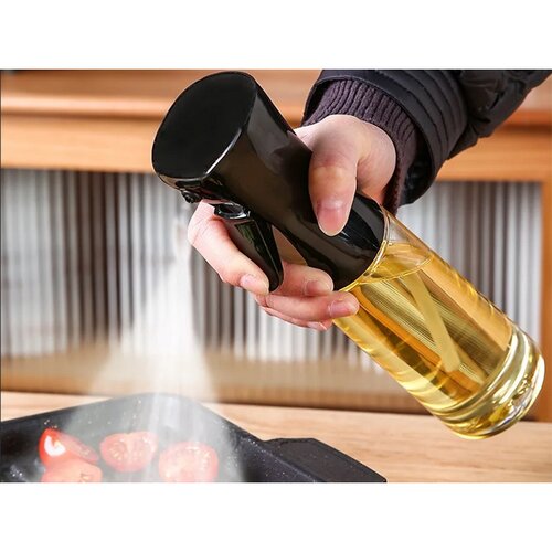 Pulverizator pentru ulei și oțet, 200 ml, negru