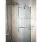 SAPHO 1301-09 wiszący uchwyt na ręcznik do zasłonyprysznicowej 60 x 73 x 12,5 cm, srebrny