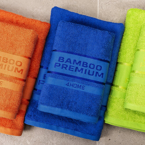 4Home Ręcznik Bamboo Premium niebieski, 30 x 50 cm, komplet 2 szt.