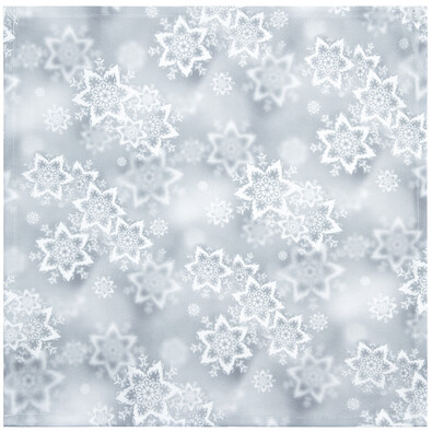 Csillagok karácsonyi abrosz, ezüst, 35 x 35 cm