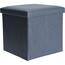 Hocker mit Ablage Daniell Blau, 38 x 38 x 38 cm