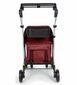 Cărucior de cumpărături Carlett Senior Comfort cu roți, 36 l, culoare rubin