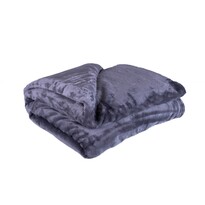 Плед XXL / Покривало для ліжка темно-сірий, 200 x 220 см