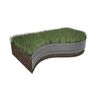 Amispol Verdeckte Gartenumrandung, 12,5 x 800 cm