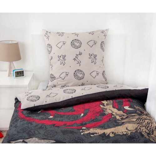 Herding Бавовняна постільна білизна Game of Thrones, 135 x 200 см, 80 x 80 см