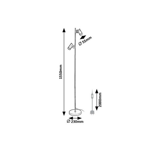 Rabalux 73046 stojąca lampa podłogowa Maximilian