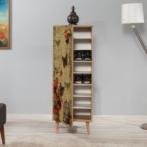 Schuhschrank Mega Sonoma Oak Roses