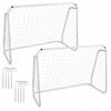 Aldotrade Fotbalová branka 124 x 96 x 61 cm, sada 2 ks