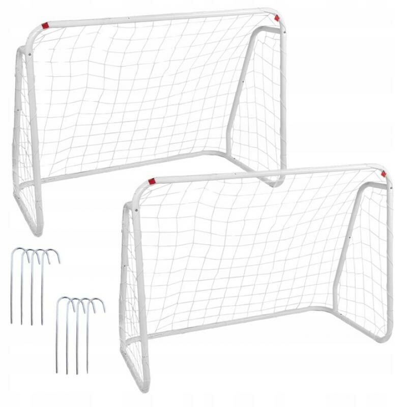 Poartă de fotbal Aldotrade 124 x 96 x 61 cm , set de 2 buc.