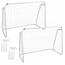 Poartă de fotbal Aldotrade 124 x 96 x 61 cm, set de 2 buc.
