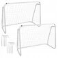 Aldotrade Fußballtor 124 x 96 x 61 cm, 2er-Set