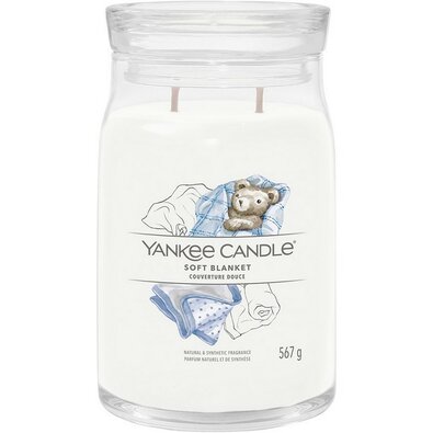 Yankee Candle Signature Soft Blanket illatgyertya, nagy, 567 g