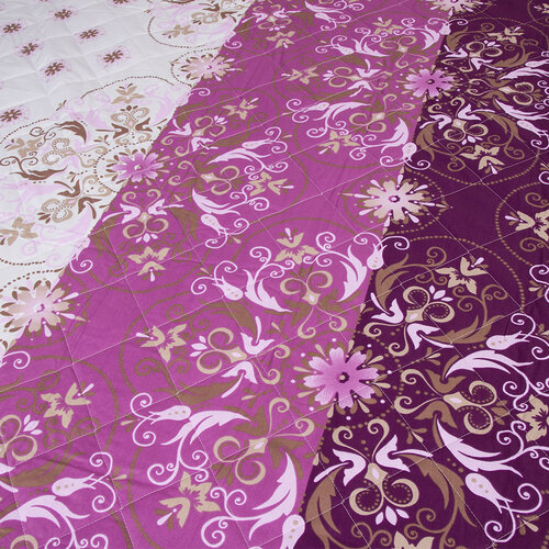 Přehoz na postel Alberica fialová, 160 x 220 cm