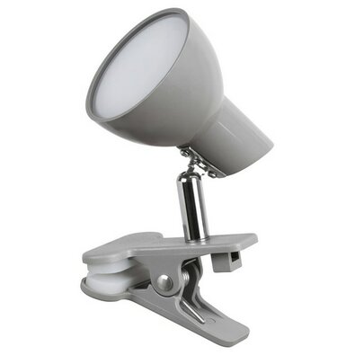Rabalux 1480 klip-on LED stolní lampa Noah, šedá