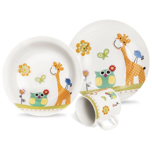 Orion 3-teiliges Kindergeschirrset Giraffe