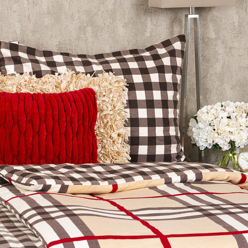 Lenjerie de pat din flanelă 4Home Cub, 160 x 200 cm, 70 x 80 cm