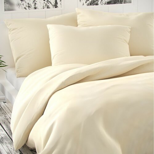 Satenasto posteljnino Luxury Collection smetanova,140 x 200 cm, 70 x 90 cm