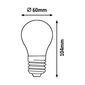 Rabalux Dekoratívna LED filament žiarovka s točeným vláknom, jantárová, E27, A60, 4 W, 250lm