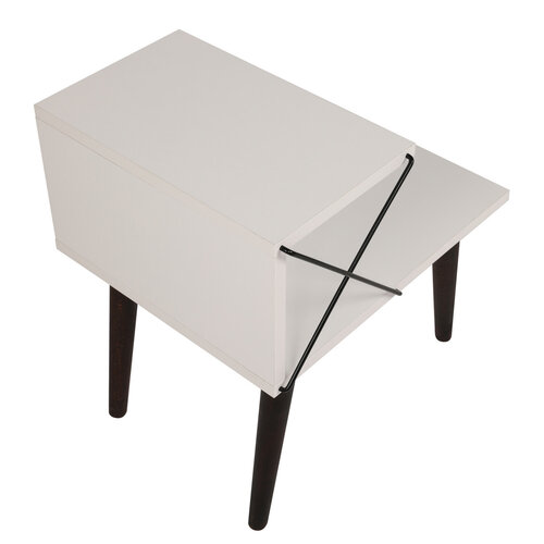 Măsuță de noptieră Cross White